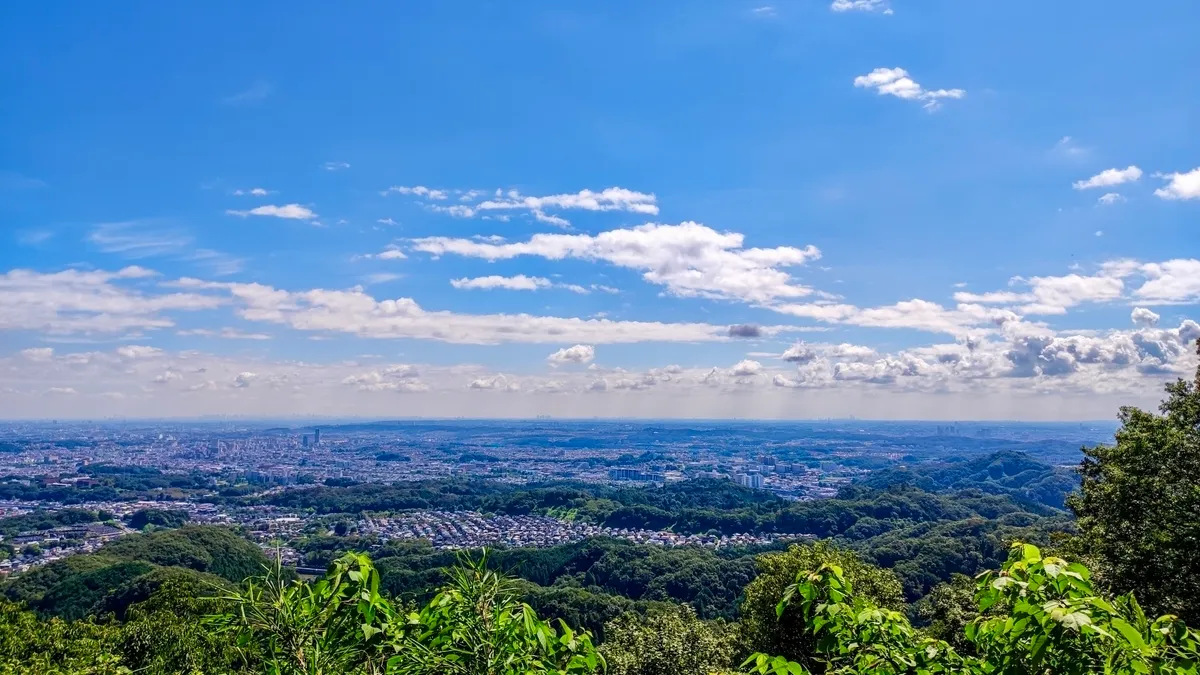 산정상에서의 전망