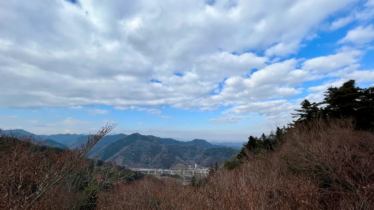 다카오산 역에서의 전망