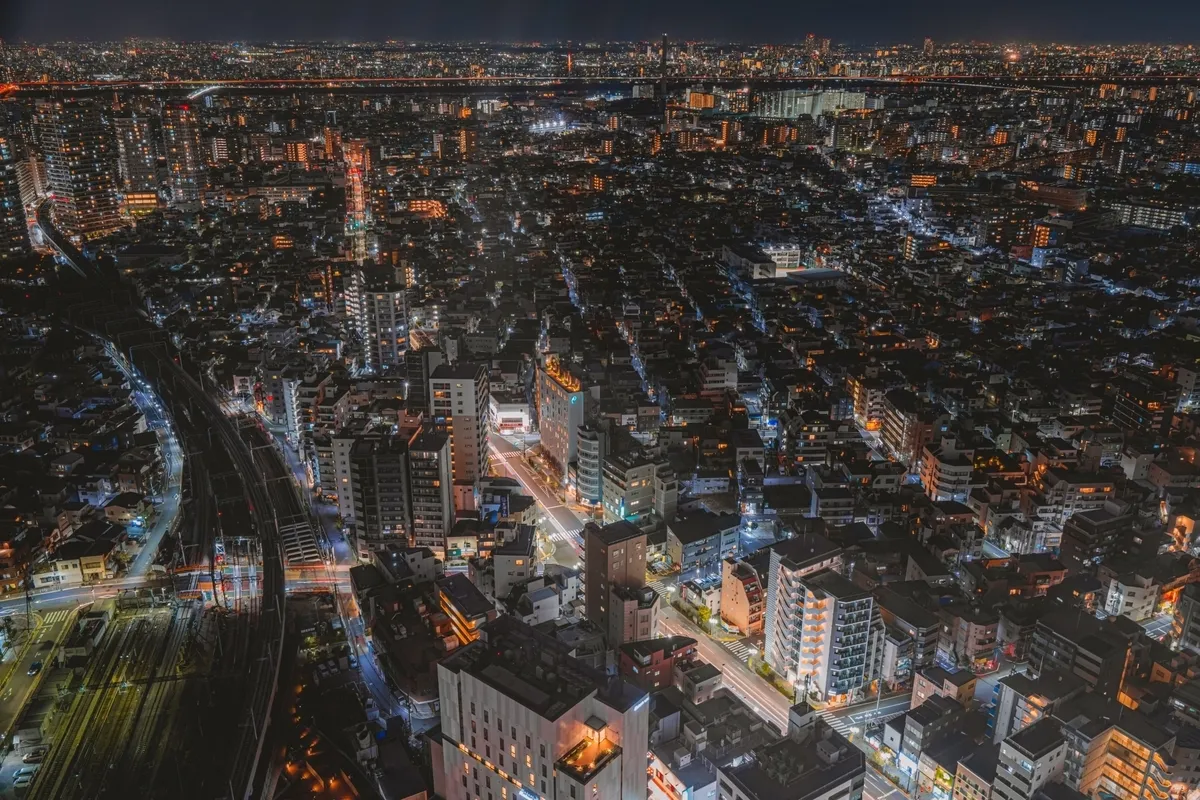 스카이트리에서 보이는 야경