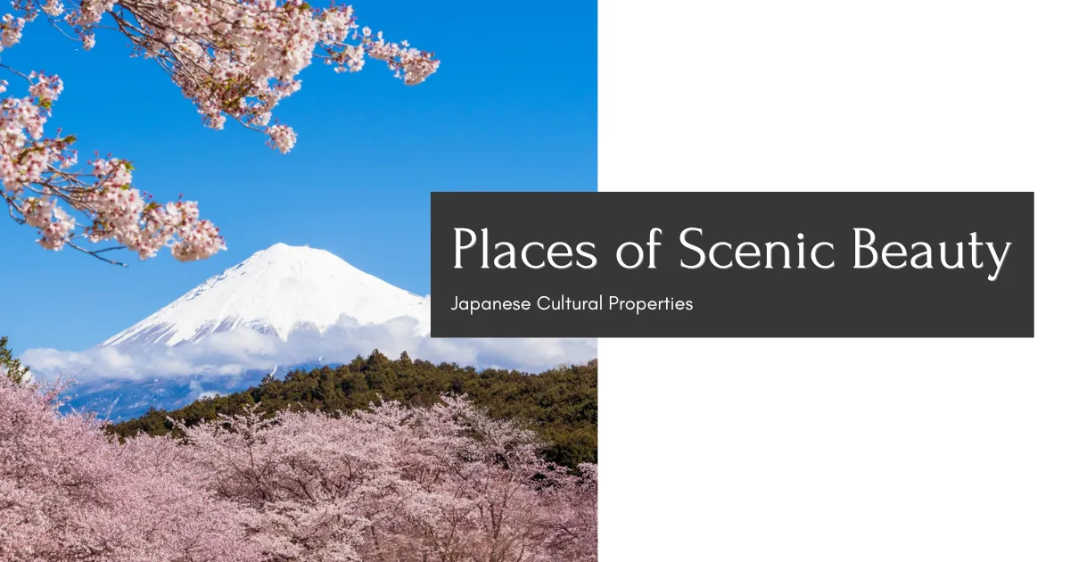 명승(名勝, meishō): 경관이 아름답고 역사적 가치가 있는 장소. 일본의 문화재 지정 타입.